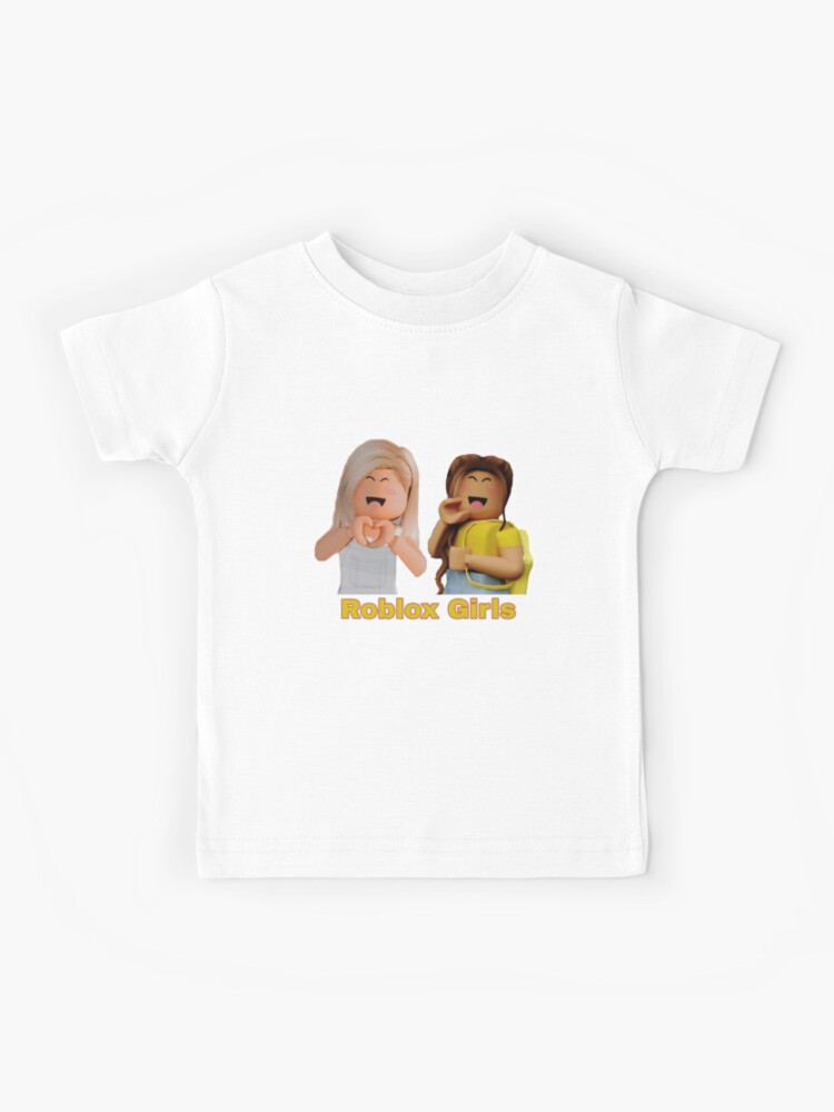 Roblox Girls Character Kids T Shirt By Katystore Redbubble - how to add a shirt to a roblox character