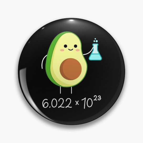 Item preview, Avogadro's Number Pun. Cute Avocado Chemist.  designed and sold by TashaVector.