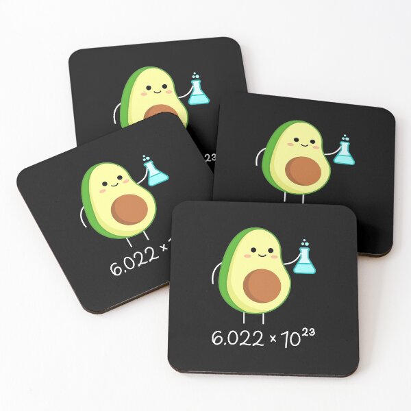 Item preview, Avogadro's Number Pun. Cute Avocado Chemist.  designed and sold by TashaVector.