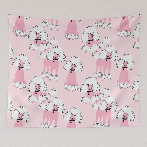 Item preview, Poodle cute in pink pet dog dogs pets puppy art caniche pop art groomers designed and sold by Coolstuff4you71.