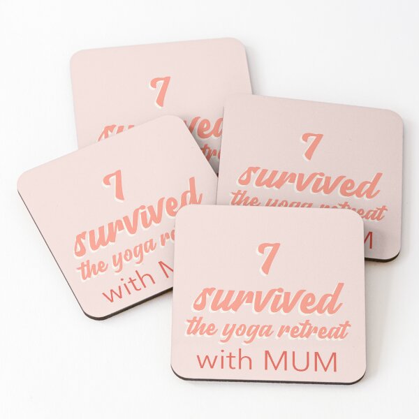 Item preview,  I survived the yoga retreat with mum designed and sold by Ayurveda Fun Store.