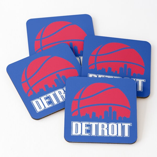 Item preview, Retro Pistons Basketball Detroit City Skyline designed and sold by pixeljamz.
