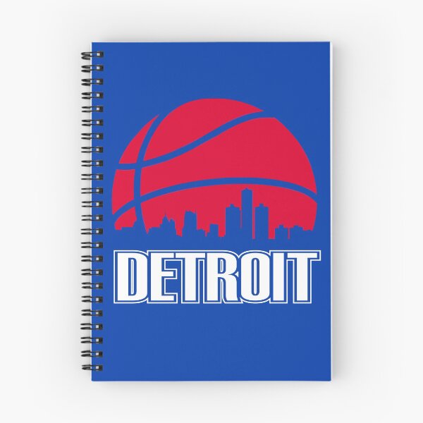 Item preview, Retro Pistons Basketball Detroit City Skyline designed and sold by pixeljamz.