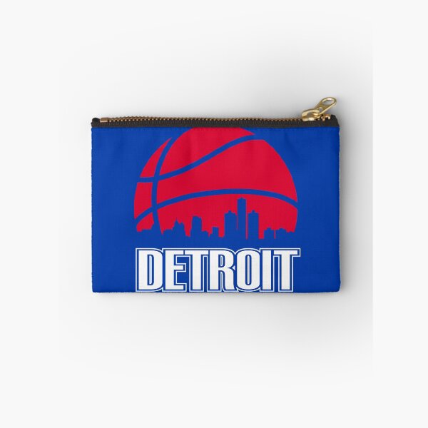Aperçu de l'œuvre Retro Pistons Basketball Toits de la ville de Detroit créée et vendue par pixeljamz.