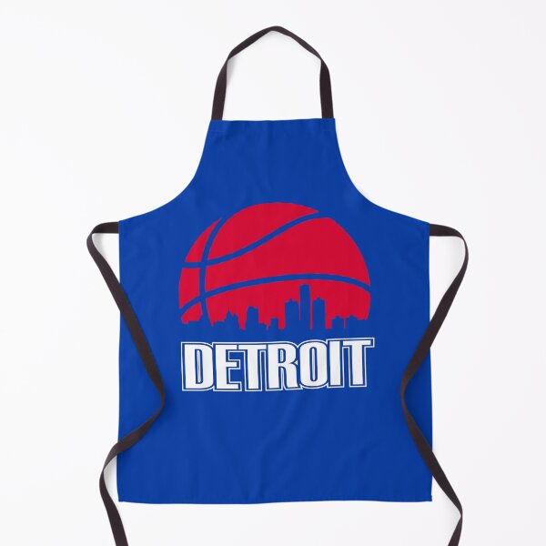 Item preview, Retro Pistons Basketball Detroit City Skyline designed and sold by pixeljamz.