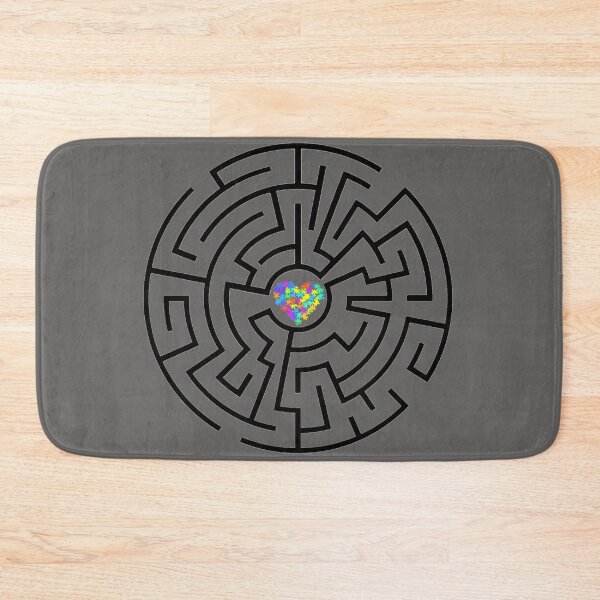 Item preview, Autism Puzzled Heart maze designed and sold by Hypnotees.