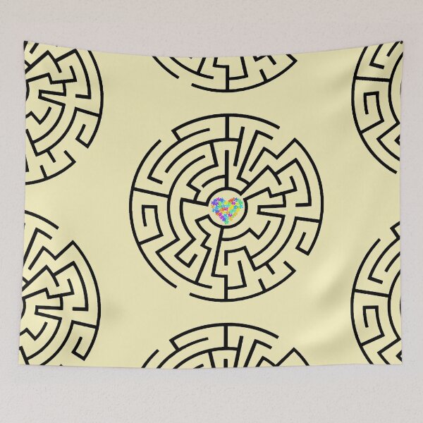 Item preview, Autism Puzzled Heart maze designed and sold by Hypnotees.