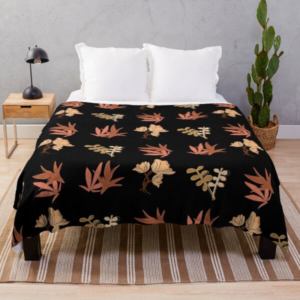 Item preview, Brown retro flower pattern designed and sold by MadeByFDC.