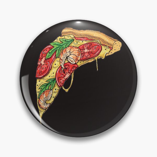 Item preview, Slice of Cheesy Shrimp Arugula Pizza designed and sold by Alicia Chee.