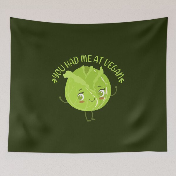 Item preview, You had me at vegan Kawaii cabbage designed and sold by KawaiiPark.