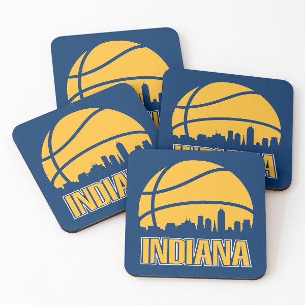 Item preview, Retro Pacers Basketball Indiana City Skyline designed and sold by pixeljamz.