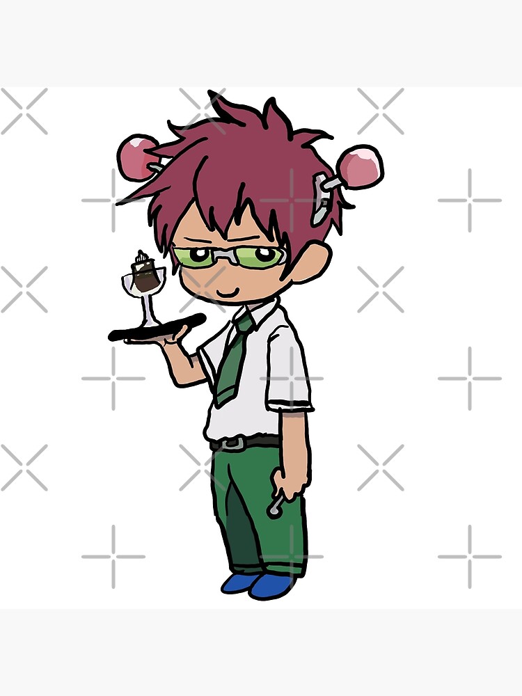 Saiki Kusuo Chibi Art Print For Sale By Damsos Redbubble