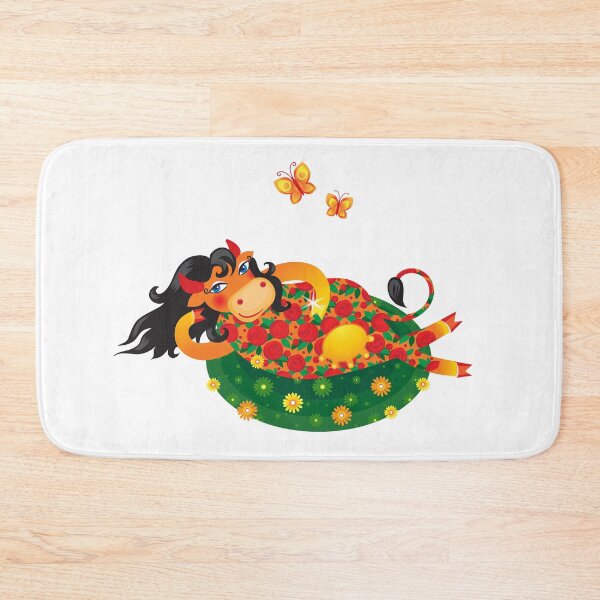 Item preview, Copy of Cheerful Ginger Cow with a daisy designed and sold by Anna Pogulyaeva.