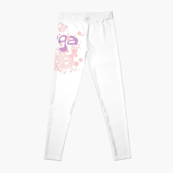 yoga meditation graphic font Leggings
