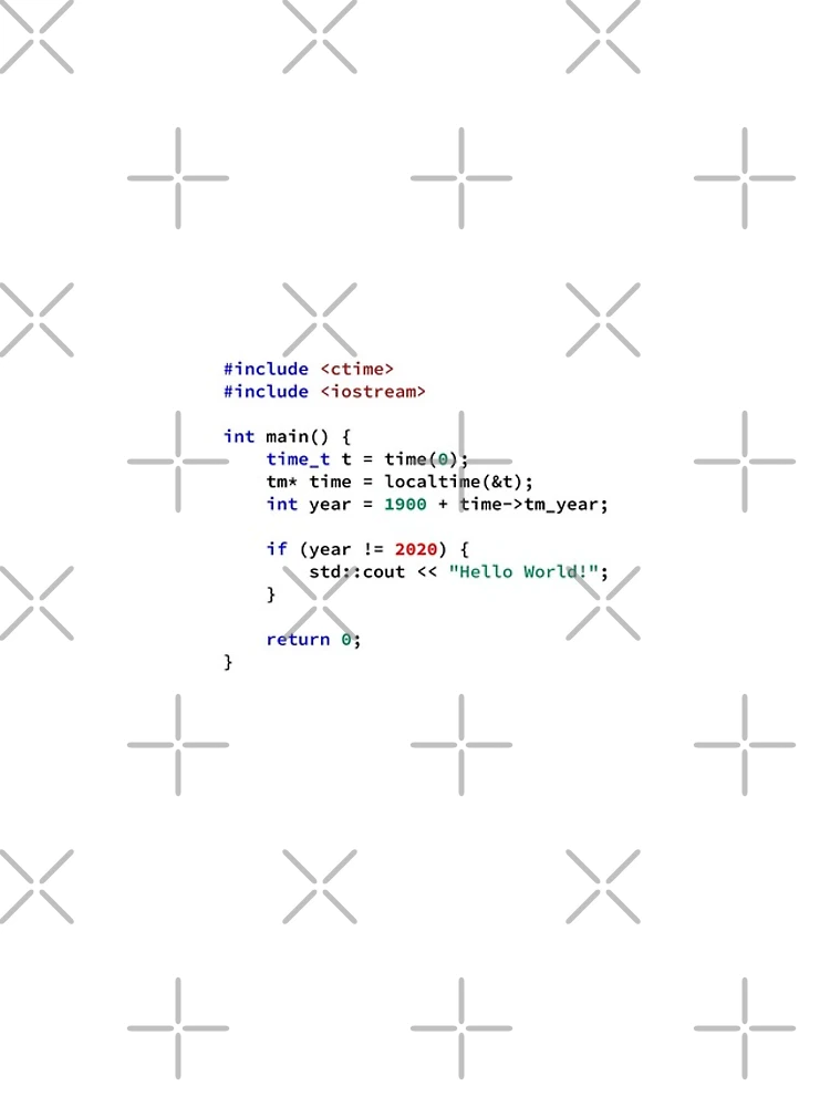 Thumbnail 4 of 4, Samsung Galaxy Phone Case, Hello World 2020 in C++ Programming Language, Programmer, Source Code, Software Engineer, Computer Science, Programming Humor designed and sold by Max-Wear.