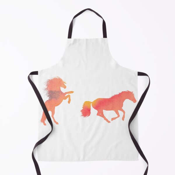 Item preview, Orange Watercolor Horses designed and sold by Hedda Young.