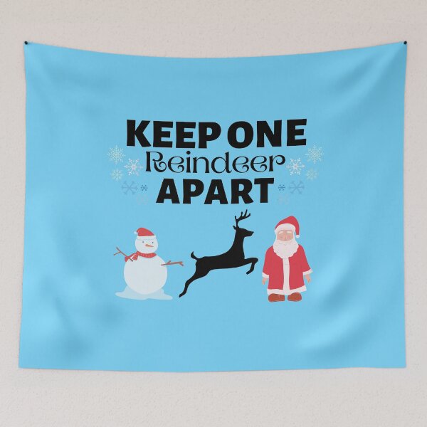 Item preview, Keep One Reindeer Apart designed and sold by Joy Poddar.