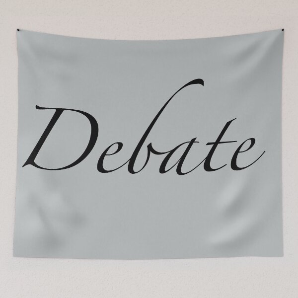 Item preview, Debate Cursive (Black) designed and sold by debatethewayout.