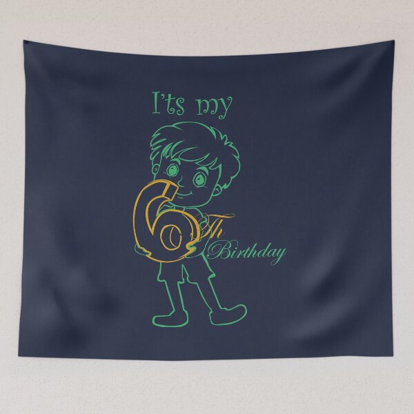 Item preview, I'ts My 6th Birthday, christmas funny designed and sold by YAITPSTORE.