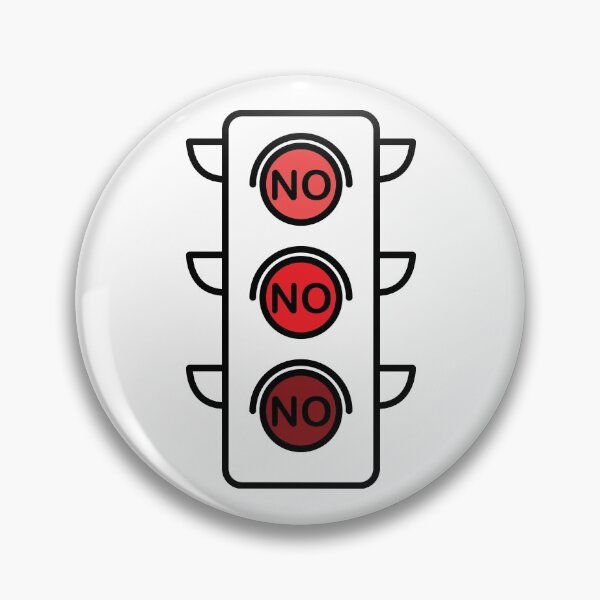 Item preview, Traffic Red Lights No! No! No! designed and sold by Andantino.