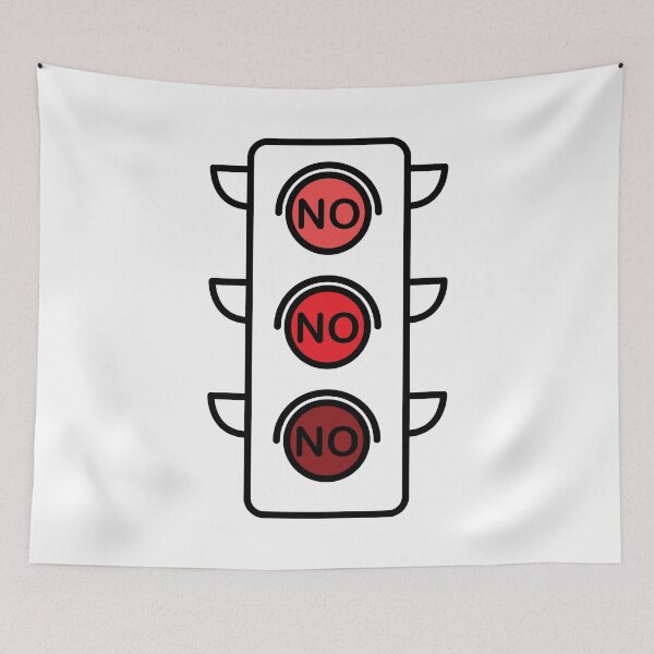Item preview, Traffic Red Lights No! No! No! designed and sold by Andantino.