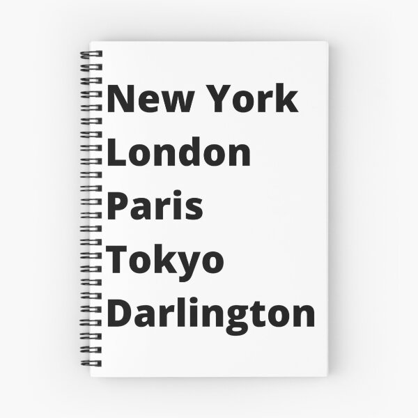 Item preview, New York London Paris Tokyo Darlington designed and sold by DesignsbyDan1.