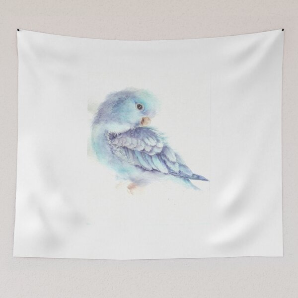 Item preview, Delicate parrot - Blue haze designed and sold by Olga-Artty.