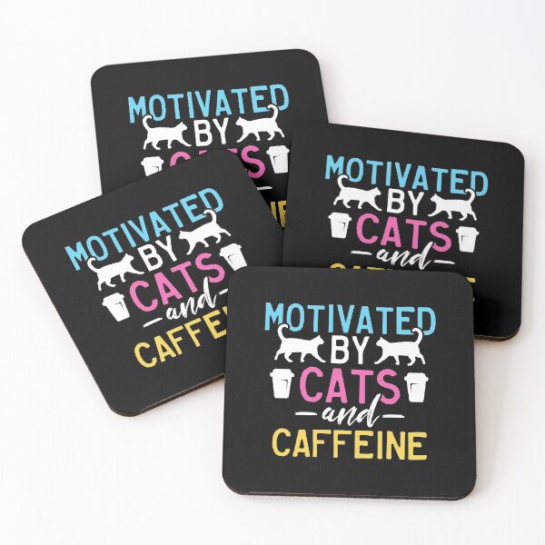 Item preview, Motivated By Cats And Caffeine Katzen Kater Mieze designed and sold by DoSt-997.