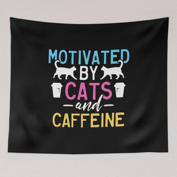 Item preview, Motivated By Cats And Caffeine Katzen Kater Mieze designed and sold by DoSt-997.