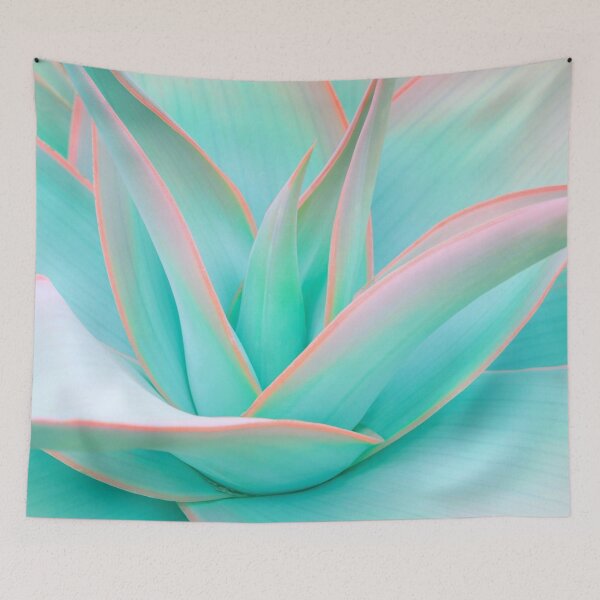 Item preview, Pastel Agave Leaves Close Up designed and sold by Lunar009.