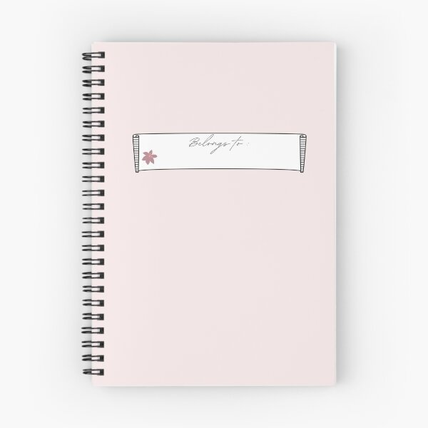Item preview, Pastel Journal design with name etiquette and flower Cottagecore Pastel  designed and sold by gothlilly.