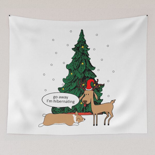 Item preview, Sassy Christmas Corgi - Hibernating designed and sold by MaplewoodMerch.