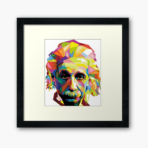 Einstein Technicolor Gerahmter Kunstdruck