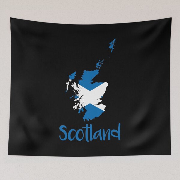 Artikelvorschau, Schottland Saltire Map Typography Design entworfen und verkauft von MacPean.