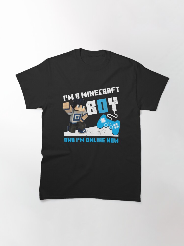 BOY'S SIZE MEDIUM MOJANG BLUE MINECRAFT GRAPHIC TEE NEW NWT #6754 