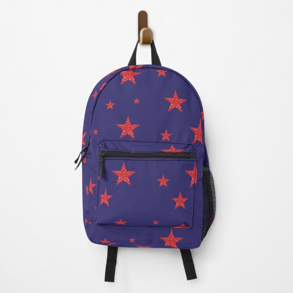 Item preview, Small Red Sparkling Stars on Dark Purple designed and sold by BelindaFuller.