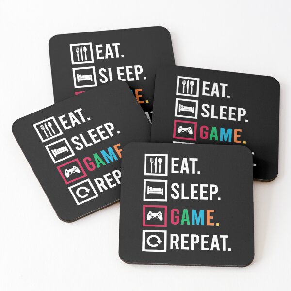 Item preview, Eat Sleep Play Game Repeat Gaming Gamer Nerd Games designed and sold by DoSt-997.