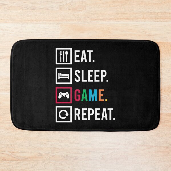 Item preview, Eat Sleep Play Game Repeat Gaming Gamer Nerd Games designed and sold by DoSt-997.