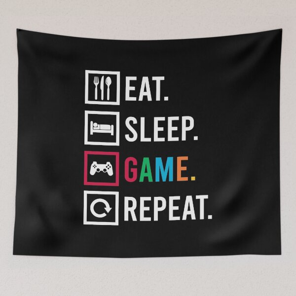 Item preview, Eat Sleep Play Game Repeat Gaming Gamer Nerd Games designed and sold by DoSt-997.