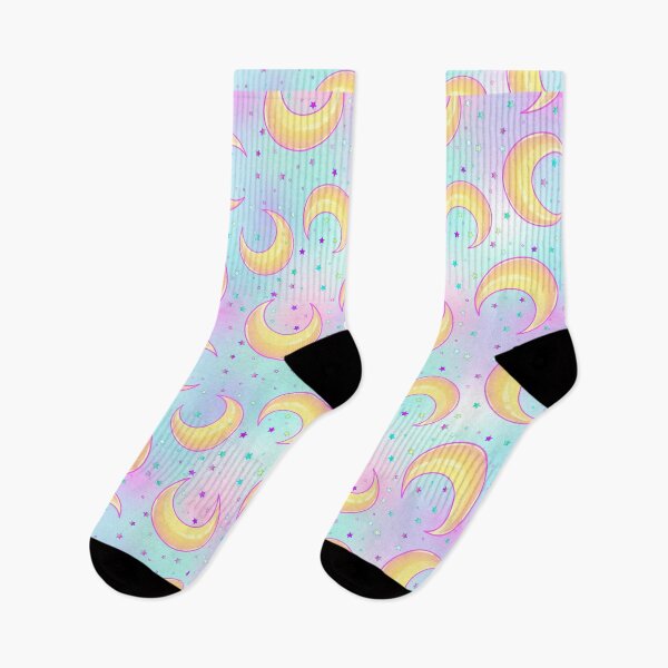 Item preview, Crescent moons, Kawaii Pastel design designed and sold by TheNakednun.