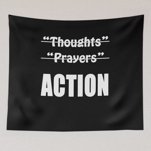 Item preview, Atheist no thoughts or prayers just action  designed and sold by Original Cheddar.
