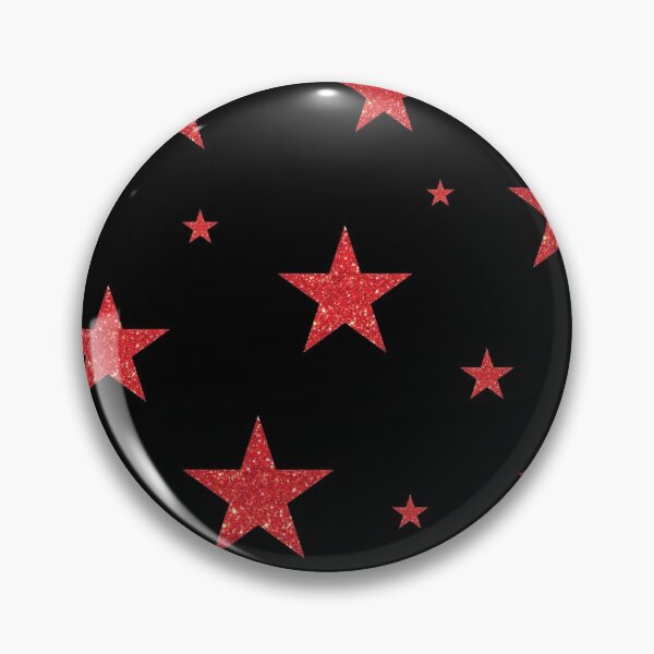 Item preview, Red Sparkling Stars on Black designed and sold by BelindaFuller.