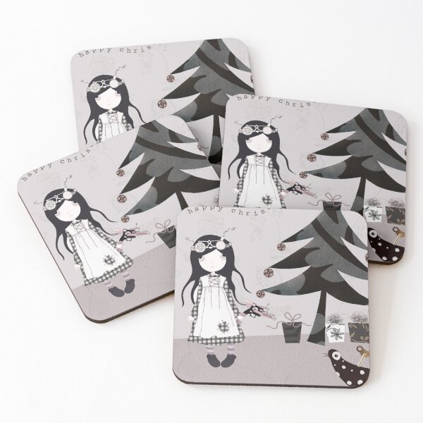Item preview, Steam punk gothling Christmas card designed and sold by littlegothling.