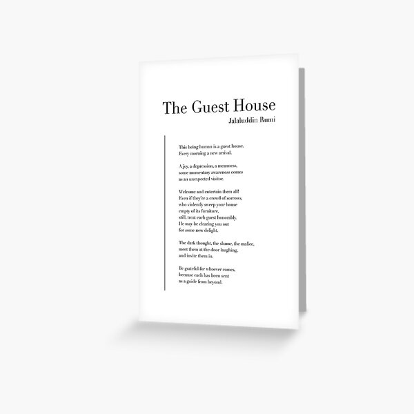 Item preview, The Guest House by Rumi designed and sold by wisemagpie.
