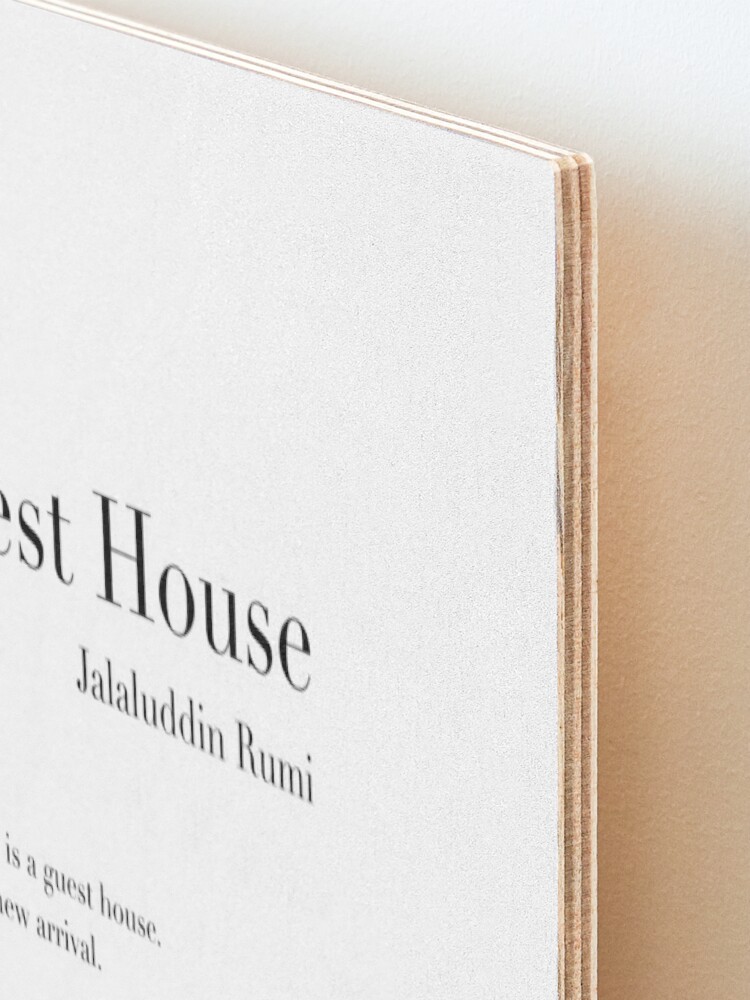 Alternate view of The Guest House by Rumi Mounted Print