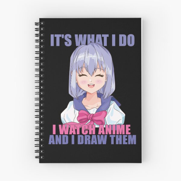 Item preview, Anime Girl Sketching Drawing aesthetic Manga Otaku Kawaii designed and sold by aubb7.