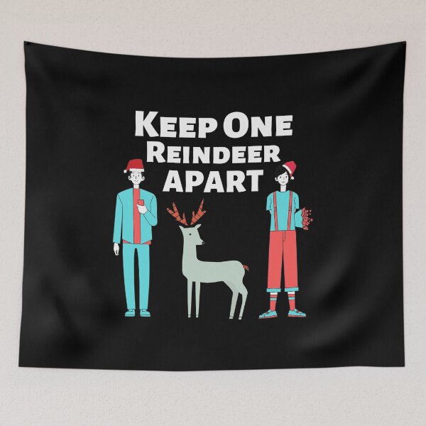 Item preview, Keep One Reindeer Apart designed and sold by Joy Poddar.