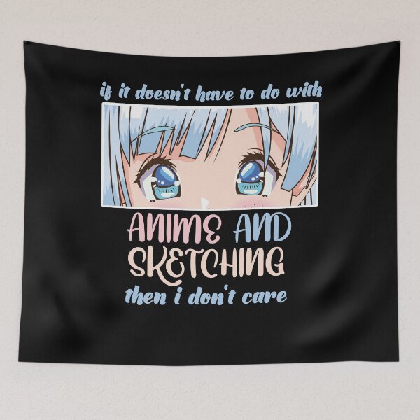Item preview, Anime Girl Sketching Drawing aesthetic Manga Otaku Kawaii designed and sold by aubb7.