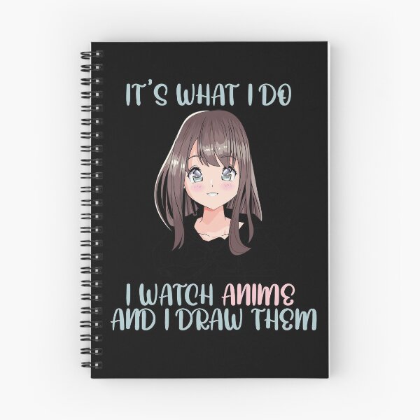 Item preview, Anime Girl Sketching Drawing aesthetic Manga Otaku Kawaii designed and sold by aubb7.