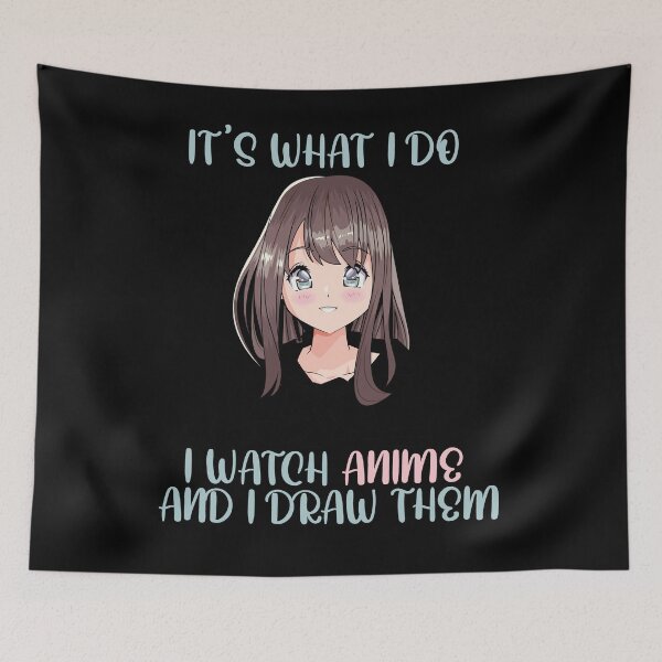 Item preview, Anime Girl Sketching Drawing aesthetic Manga Otaku Kawaii designed and sold by aubb7.